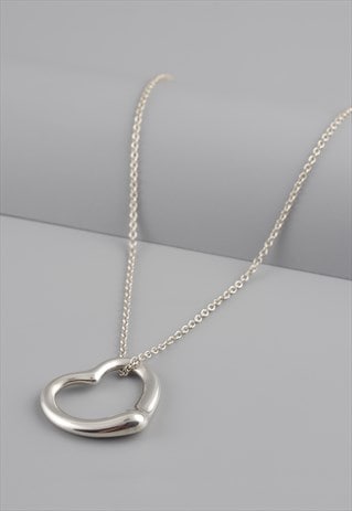 925 STERLING SILVER TIFFANY & CO ELSA PERETTI HEART NECKLACE