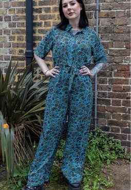 Run and fly paisley print  jumpsuit
