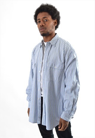 BLUE RALPH LAUREN STRIPED SHIRT RL9603