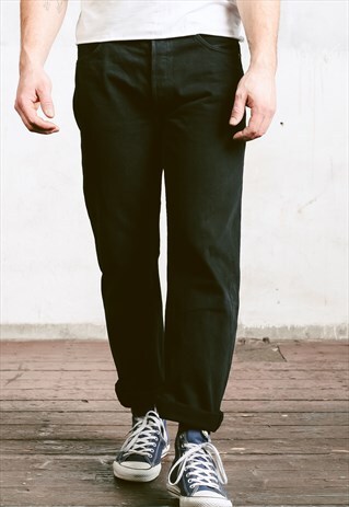 VINTAGE 90S LEVI'S 501 BLACK JEANS