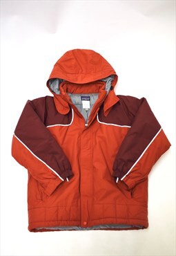 Vintage 90s Patagonia Orange Hooded Coat