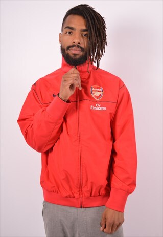 VINTAGE NIKE ARSENAL TRACKSUIT TOP JACKET RED