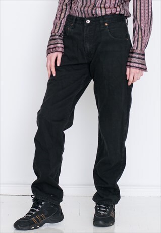 RETRO BLACK HIGH WAIST VINTAGE JEANS