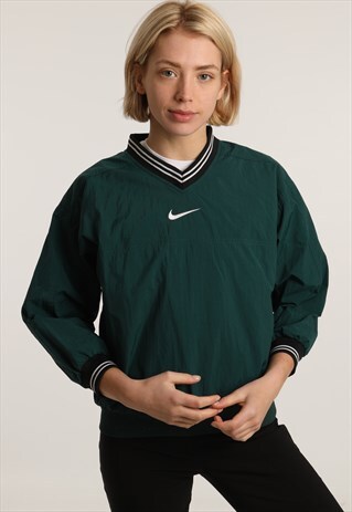90S NIKE PULLOVER EMBROIDERED LOGO JACKET