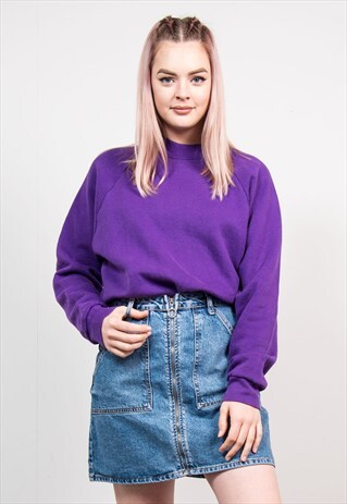 VINTAGE 90'S BASIC PURPLE SWEATSHIRT