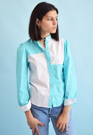 VINTAGE 70'S RETRO FESTIVAL PETITE SHIRT TOP