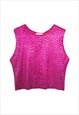 Upcycled lycra tank top - Pink