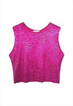 Upcycled lycra tank top - Pink