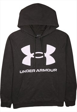 Vintage 90's Under Armour Hoodie Pullover Spellout Green