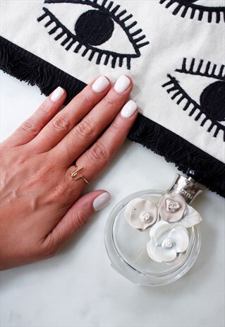 GOLD 'ARIES' ZODIAC SIGN COCKTAIL STATEMENT RING