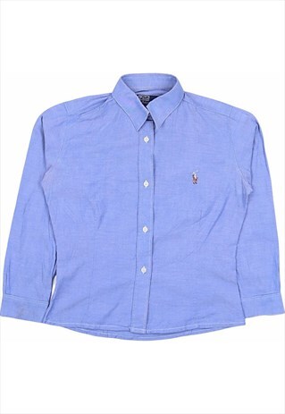 Ralph Lauren polo 90's Long Sleeve Plain Button Up Shirt Med