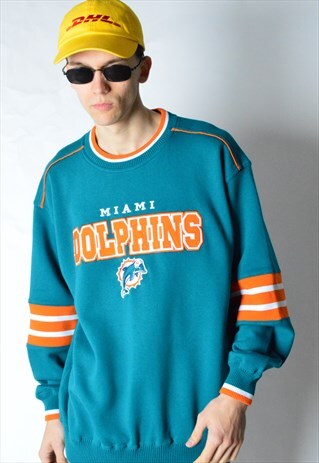 VINTAGE 90S NFL MIAMI DOLPHINS LEE SWEATSHIRT