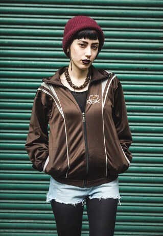 VINTAGE BROWN REEBOK TRACKSUIT