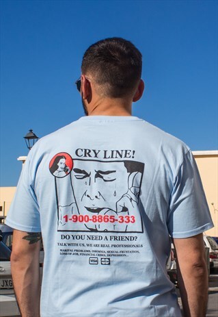 CRY LINE SKY GRAPHIC T-SHIRT