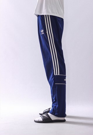 VINTAGE MENS ADIDAS LOGO TRACK SUIT TROUSERS PANTS