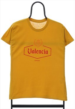 Vintage Valenica Graphic Yellow TShirt Womens