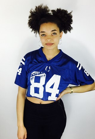 USA NFL FOOTBALL FESTIVAL BOHO HIPPY CROP TOP