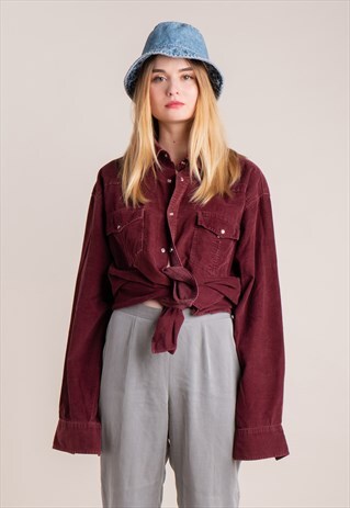 90S CORDUROY OVERSIZED SHIRT