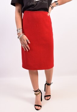 Vintage Calvin Klein Skirt Red