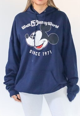 Disney Mickey Mouse Blue Logo Hoodie