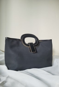 Retro Y2K black minimalist smart causal handbag purse