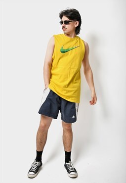NIKE swoosh tank top yellow Sports sleeveless shirt vest