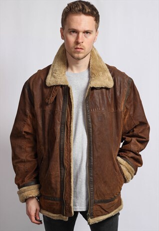 VINTAGE SUEDE SHERPA JACKET