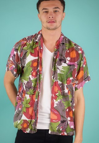 VINTAGE 90'S FLORAL PRINT SHIRT