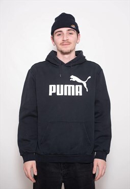 Vintage Puma Big Logo Hoodie Jumper Pullover