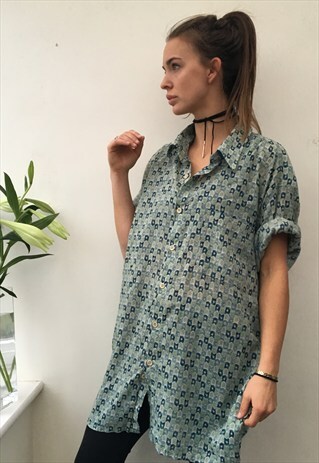 CRAZY PATTERN OVERSIZED RETRO VINTAGE UNISEX FESTIVAL SHIRT