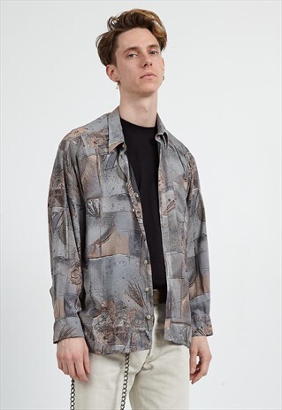 VINTAGE GREY LONG SLEEVE SHIRT