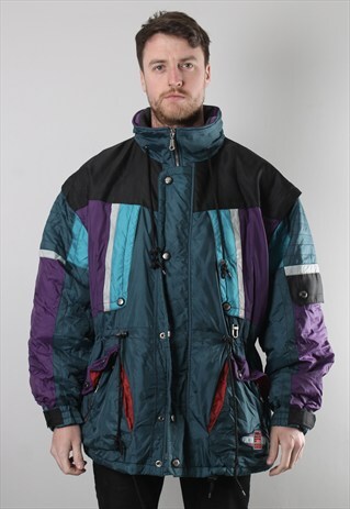 VINTAGE PADDED PUFFER SKI JACKET XL