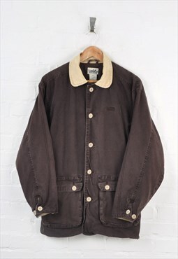 Vintage Field Jacket Blanket Lined Brown Small