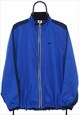 Vintage Nike 90s Blue Windbreaker Jacket Mens