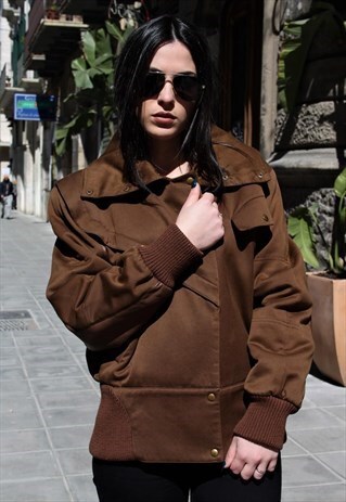 VINTAGE SHORT COAT '80 MADE IN FRANCE BY CLAUDE MONTANA