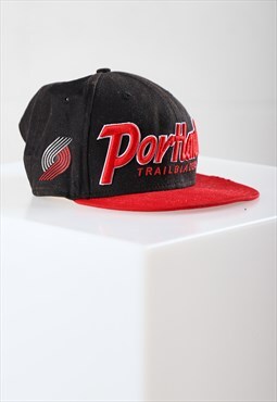 Vintage New Era Portland Trail Blazers Cap in Black S/M