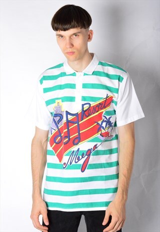 VINTAGE 80S BEVERLY HILLS VACATION POLO SHIRT