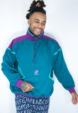 RARE LOTTO 1/4 ZIP SWEATSHIRT