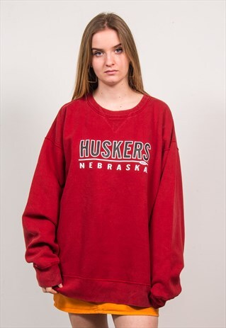 90'S NEBRASKA HUSKERS USA COLLEGE SWEATSHIRT