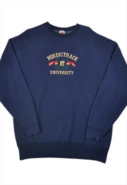 Vintage Fruit of the Loom University Sweater Navy XL