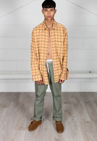 VINTAGE SQUARES FLANNEL UNISEX SHIRT