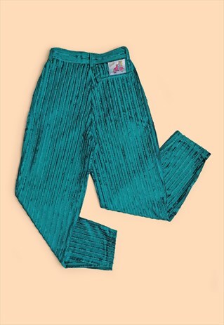 80'S HIGH WAIST CORDUROY VELVET MOM JEANS BAGGY FIT