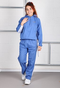 Vintage Reebok Tracksuit in Blue Full Loungewear UK 12