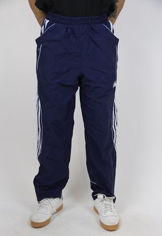 VINTAGE ADIDAS NAVY TRACKSUIT BOTTOMS