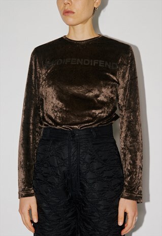 VINTAGE RARE FENDI VELVET TOP