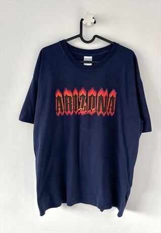 Vintage Gildan Arizona heat navy blue T-shirt large 