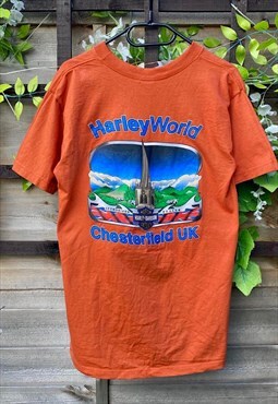 Vintage Harley Davidson 2002 orange T-shirt medium 