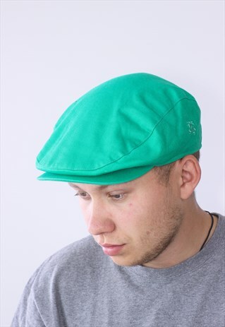 VINTAGE MENS BURBERRYS FLAT CAP CABBIE