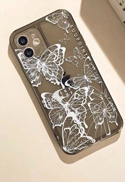 Butterfly Paint Clear iPhone Case
