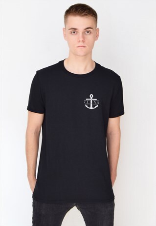 BLACK V.L.N.S ANCHOR T-SHIRT
